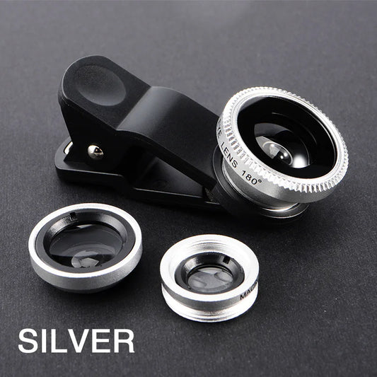 "3-in-1 Magic Lens Pro" - Fischauge + Weitwinkel + Makro für Smartphones