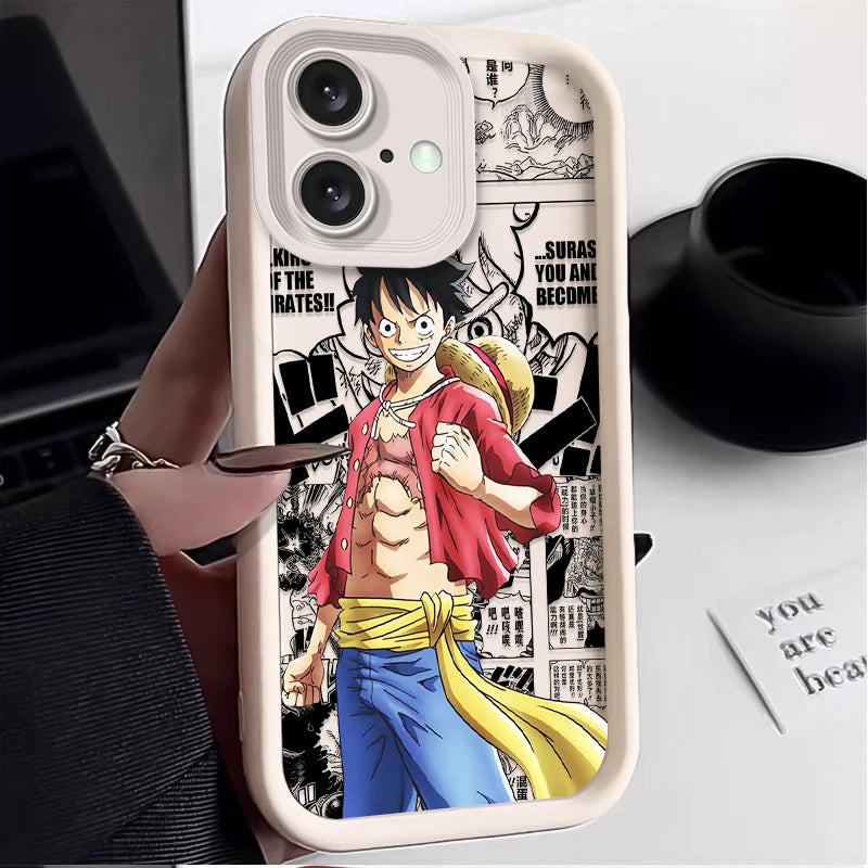 Anime O-One Piece Phone Case For iPhone 16E 16 15 14 13 12 11 Pro Max X XS X S Max XR SE 2020 SE4 7 8 Luxury Soft Silicone Cover
