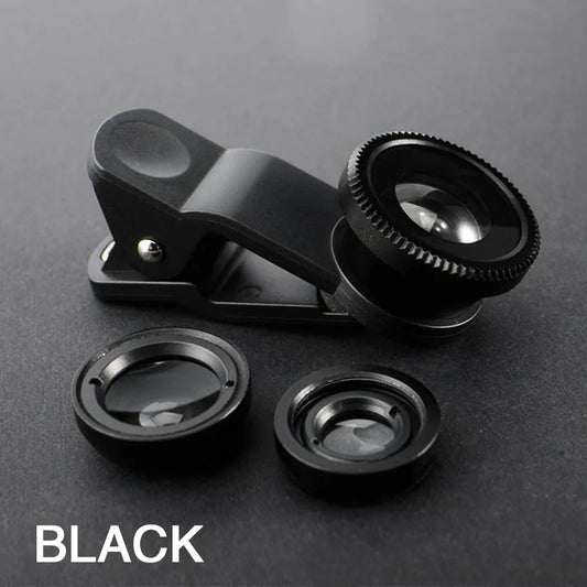 "3-in-1 Magic Lens Pro" - Fischauge + Weitwinkel + Makro für Smartphones